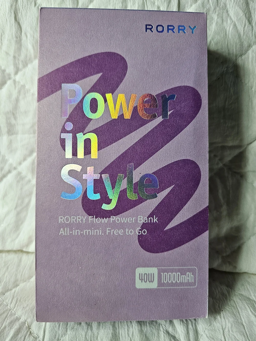 Rorry 10000mAh Flow Power Bank - Purple